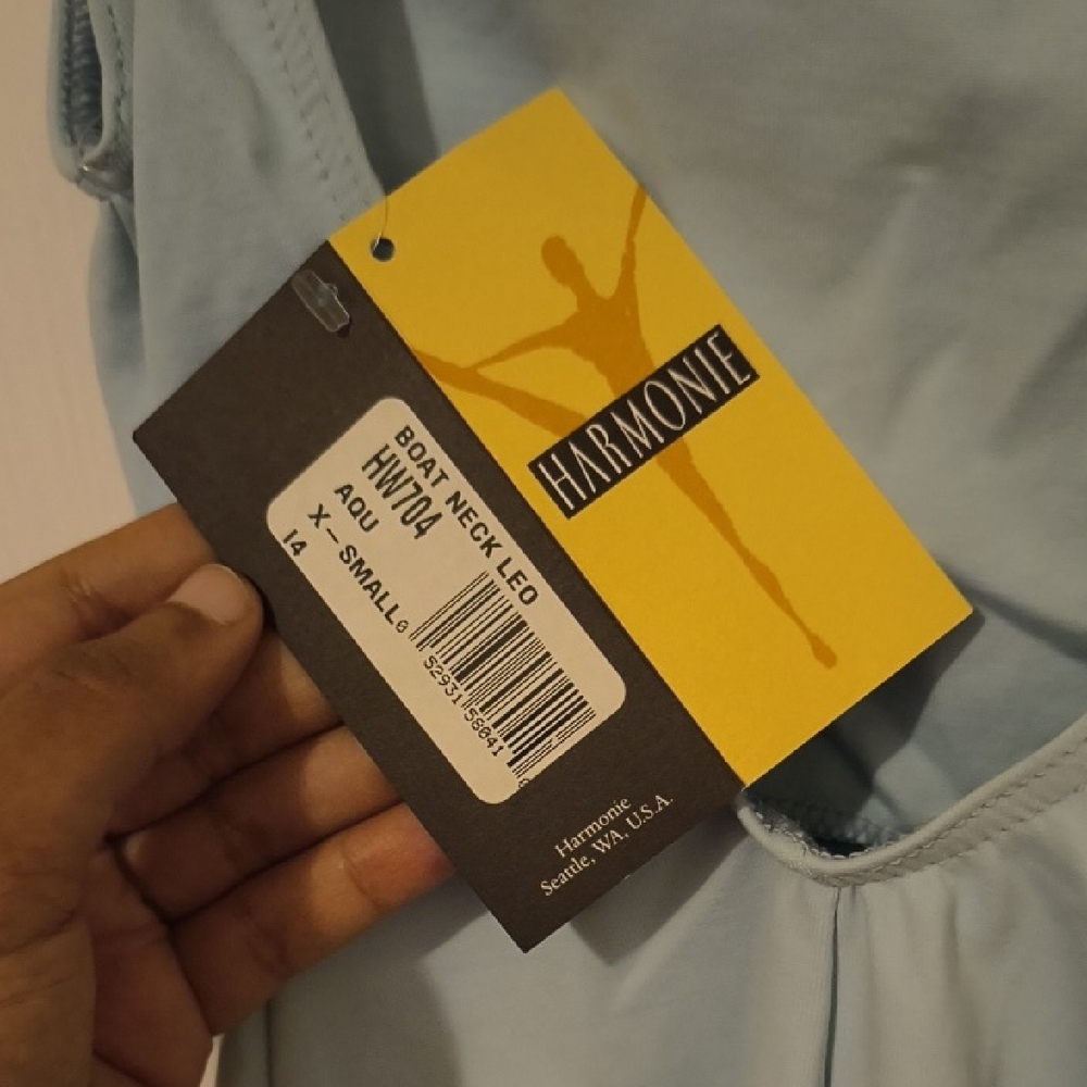 NWT Harmonie | Chic Light Blue Women's Bodysuit - Picture 2 of 4